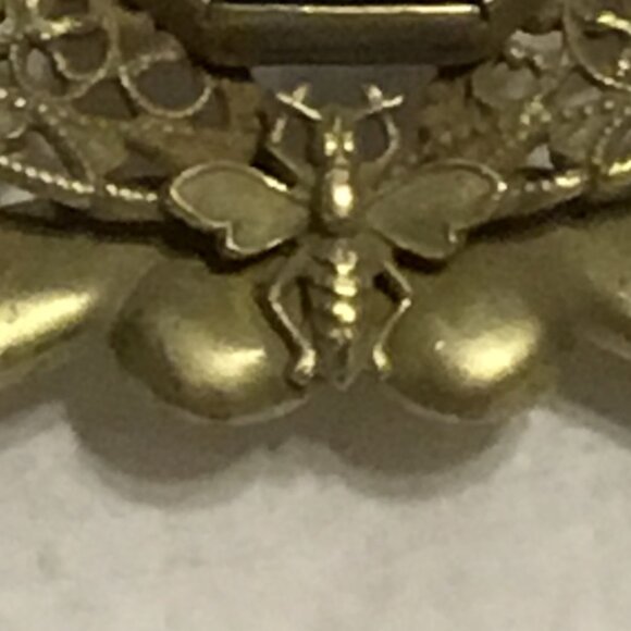 Antique & large Art Nouveau sash brooch w/ Napolean bee design and blue stone - Picture 5 of 7